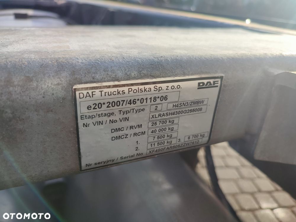 DAF XF 480 FAR / LOW DECK / BDF/ - 13