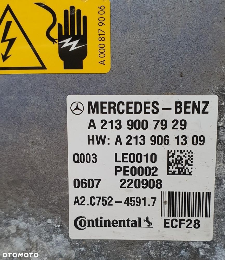 MODUŁ BATERIA AKUMULATOR FALOWNIK PRZEWODY HYBRYDY MERCEDES W213 2139007929 - 13