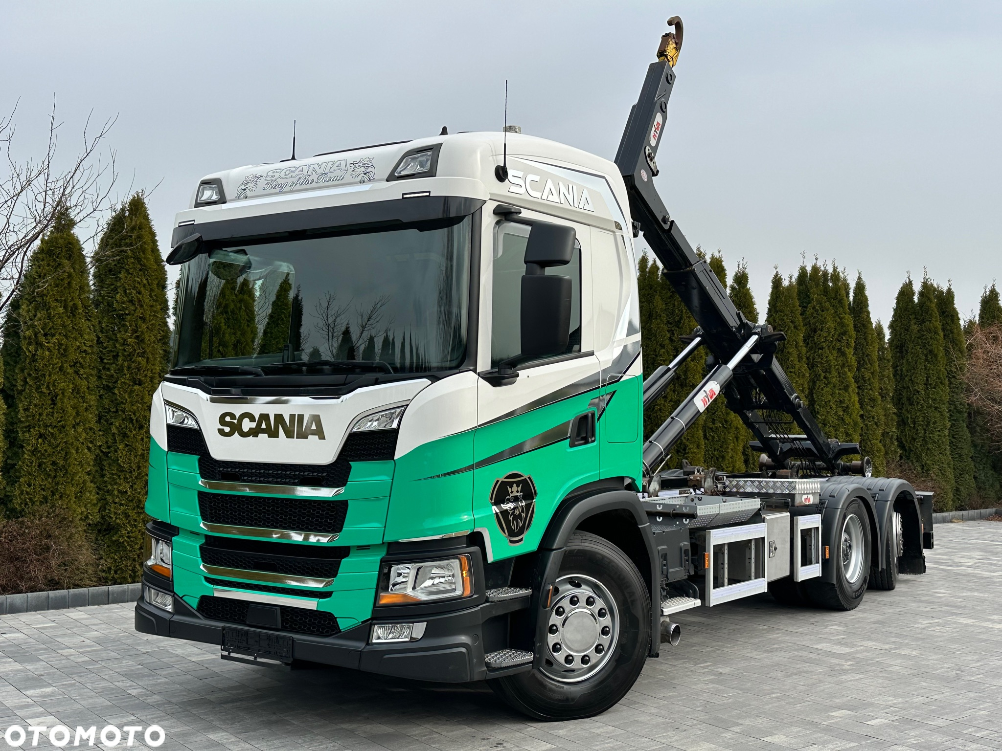 Scania / G450 / 6X2 / HAKOWIEC / HYVA 22.60.SK  / Oś-SKRĘTNA-PODNOSZONA / - 4