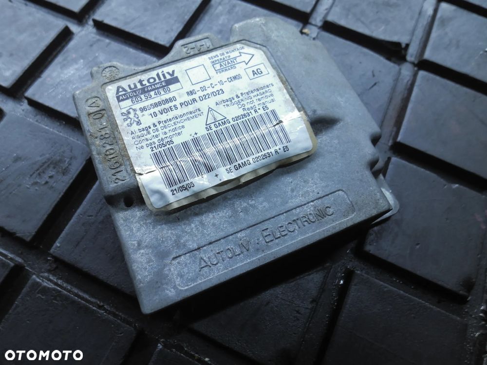 SENSOR AIRBAG PODUSZEK 9655880880 PEUGEOT 407 - 1
