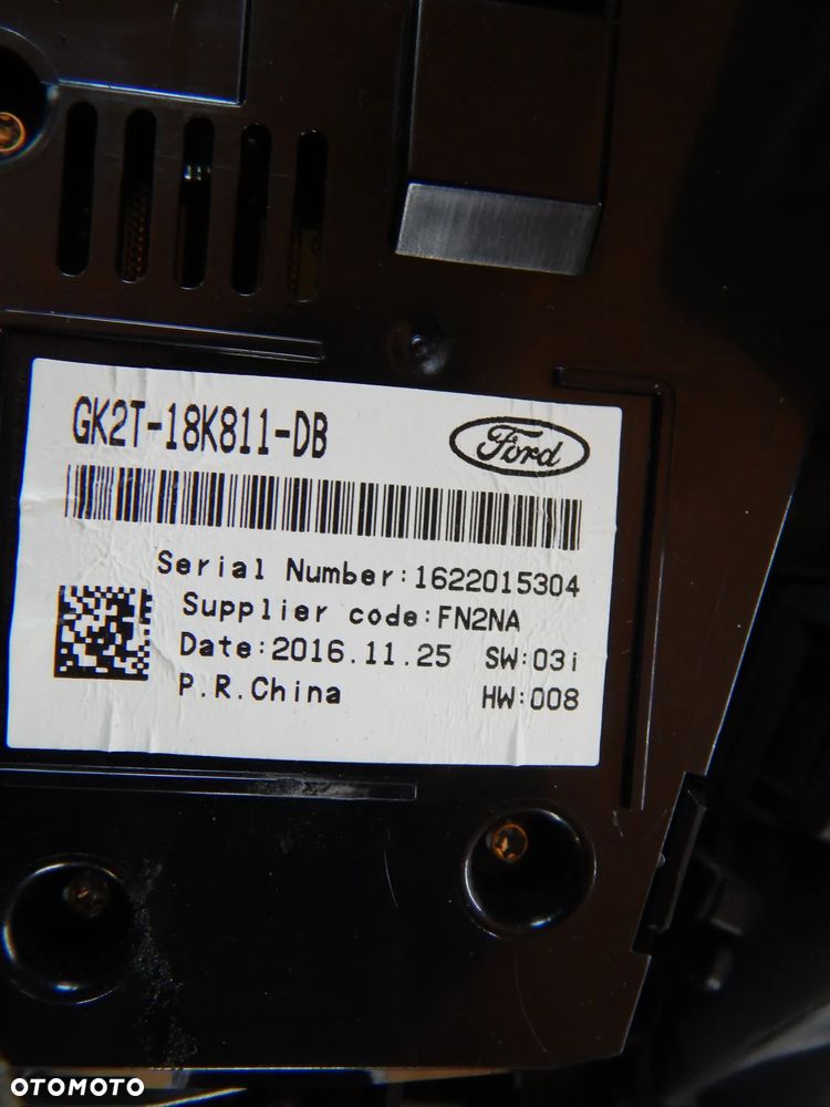 Radio fabryczne ekran wyświetlacz moduł BT panel ramka przełacznik Ford TRANSIT MK8 custom 12-21  Łuków części - 3