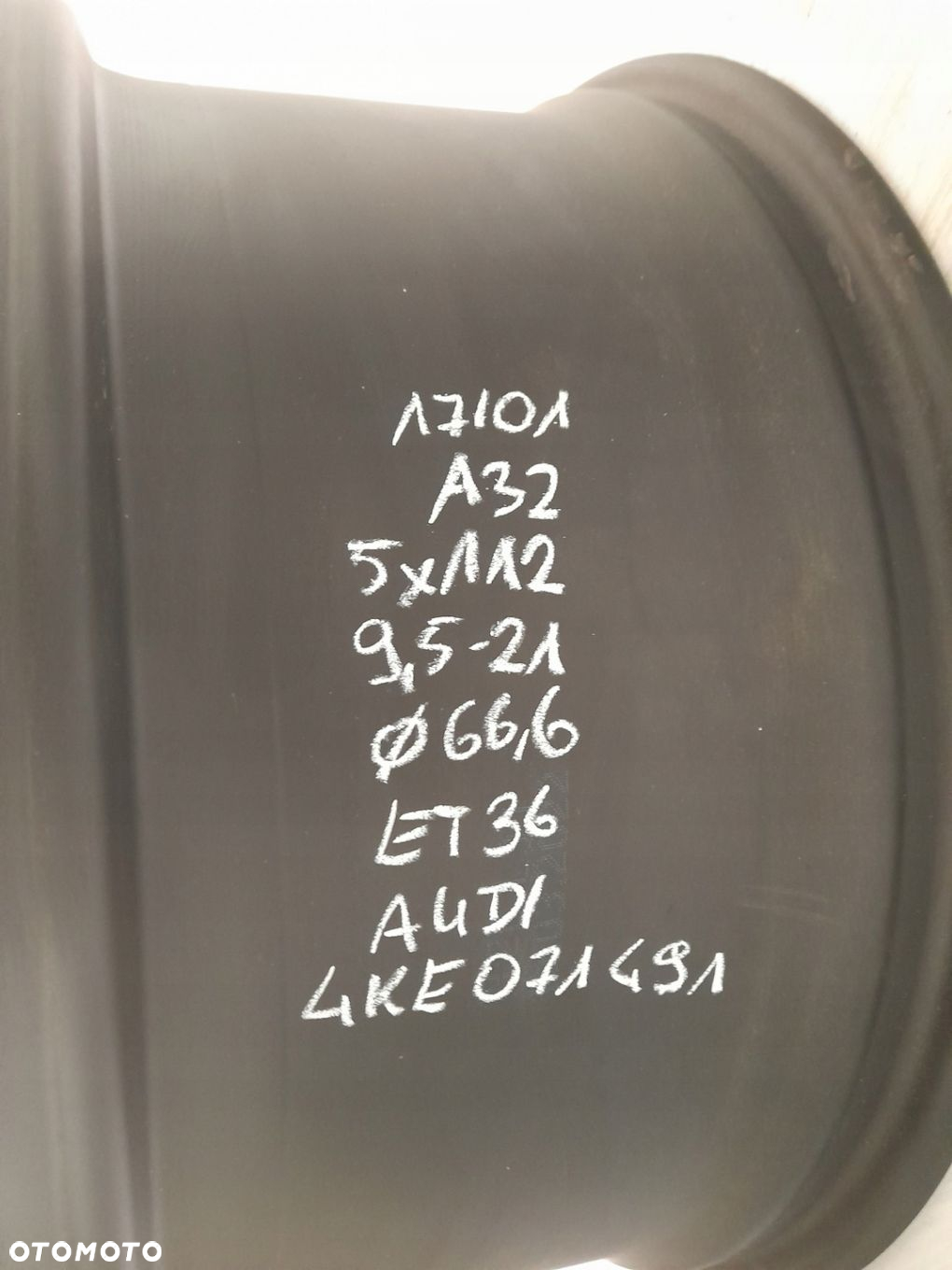 Felga aluminiowa Audi OE 4KE071491 9.5" x 21" 5x112 ET36 - 2