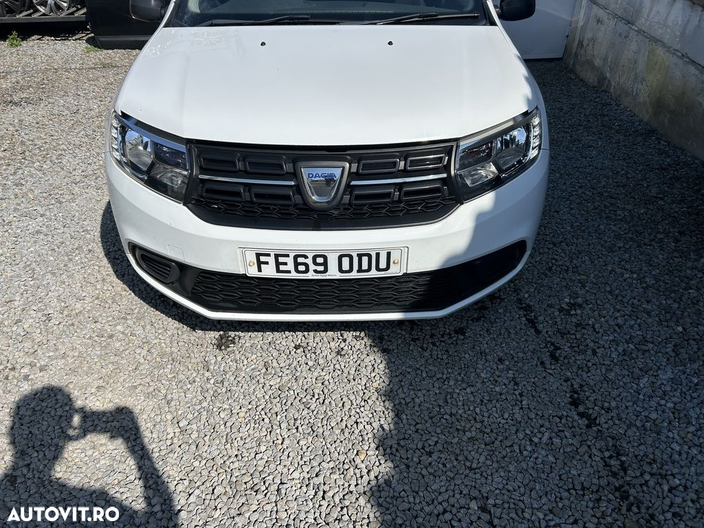 Bara fata Dacia Sandero 2 Facelift 2016 - 2020 ALB (1327) model fara spalatoare far - 7