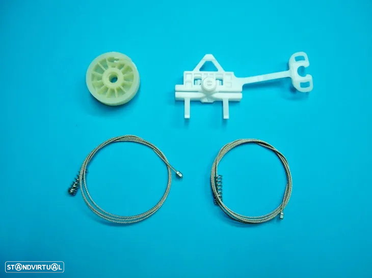 Kit reparar elevador vidro Audi Bmw Vw Mercedes Fiat Seat Renault Skoda Peugeot NOVO - 12