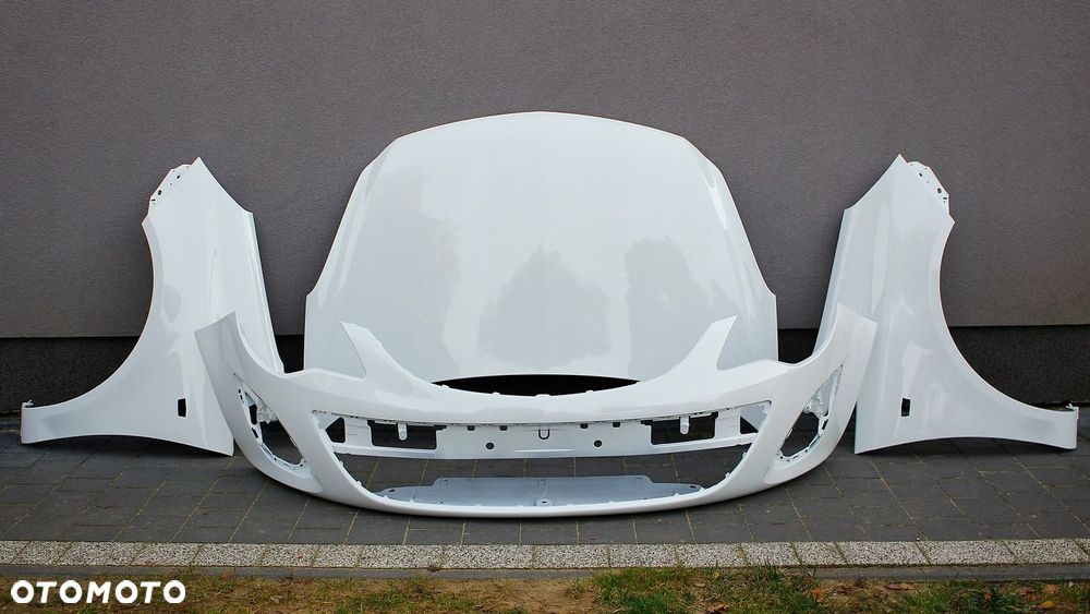 MASKA POKRYWA SILNIKA OPEL CORSA D  LIFT KOLOR BIAŁY Z474 Y474 474 06-14 - 5