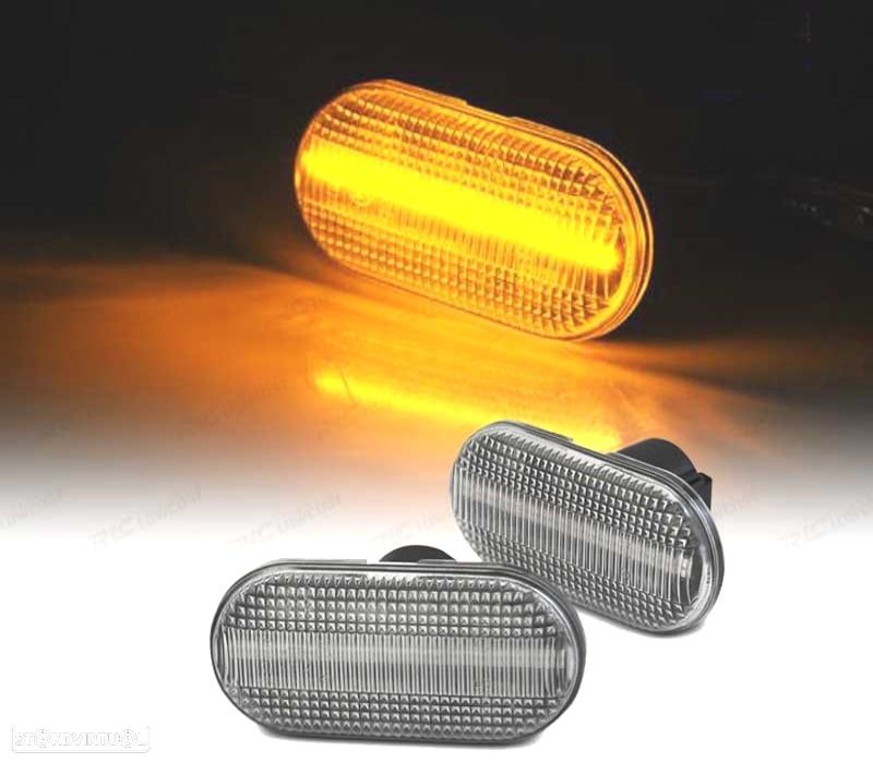INDICADORES LATERAIS NISSAN OPEL MOVANO VIVARO RENAULT CLIO MEGANE TWINGO SCENIC LED DINAMICOS BRANC - 1