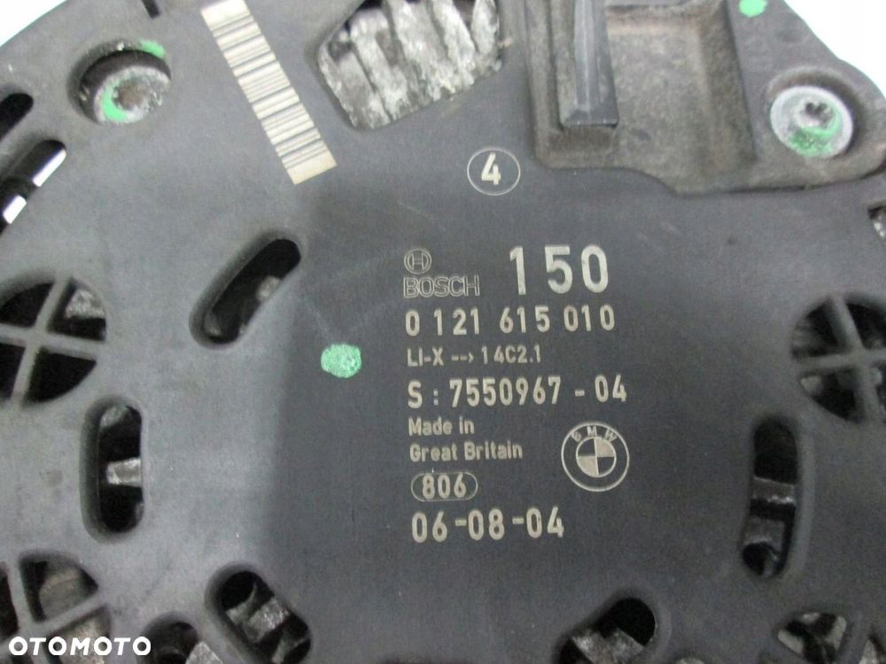 BMW E60 E90 E87 N52 ALTERNATOR SILNIKA 150 7550967 - 2