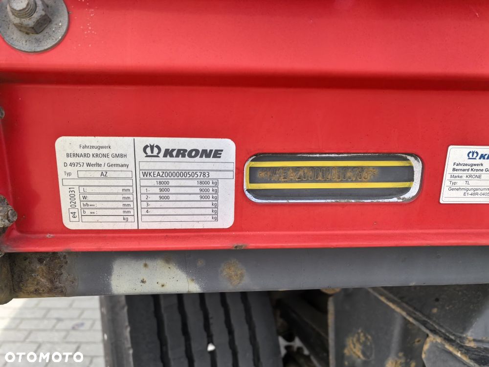 Krone AZ // Firanka // Dach suwany // Opony 90% // Mały przebieg, po nauce jazdy // - 8