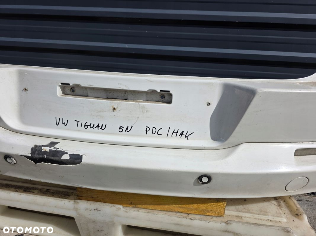 ZDERZAK TYLNI TYŁ VW TIGUAN 5N LIFT PDC HAK KOMPLET ! - 7