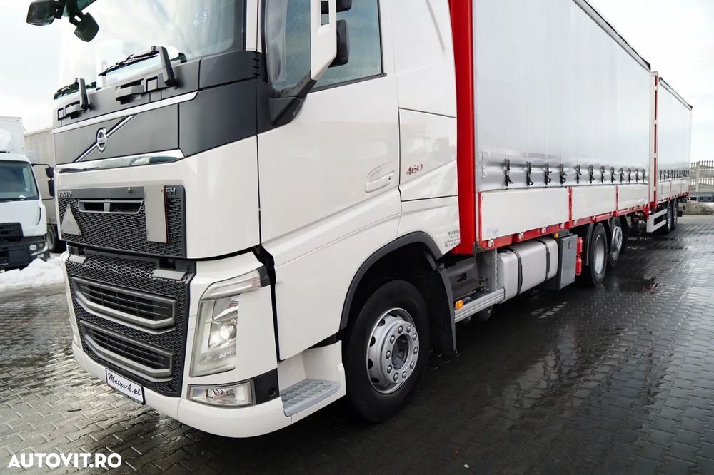 Volvo FH 460 / COMBINAT TANDEM / 120 M3 / TRAVERSE / DROPSIDE / I-PARK COOL / PODEA RESISTENTĂ / LIFT / AXE RIDICATĂ / DIRECȚIE - 6