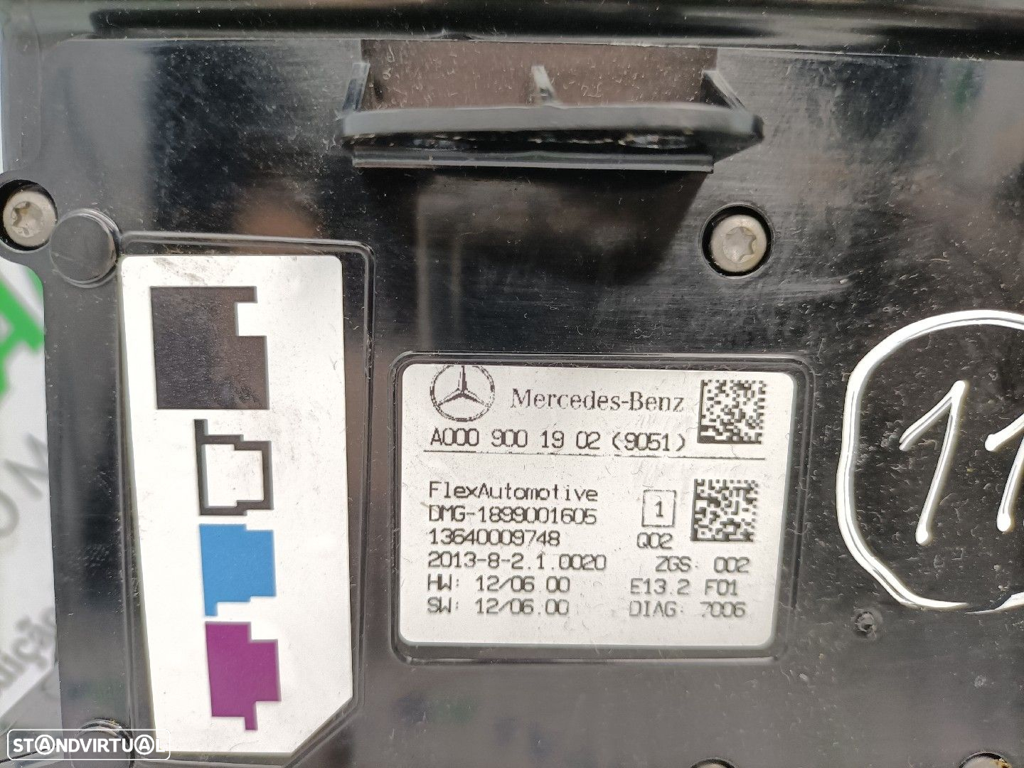 Plafonier / Botão Luz Tecto Mercedes-Benz A-Class (W176) - 3