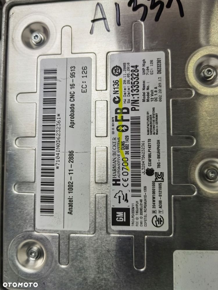 moduł bluetooth 13353284 opel - 2