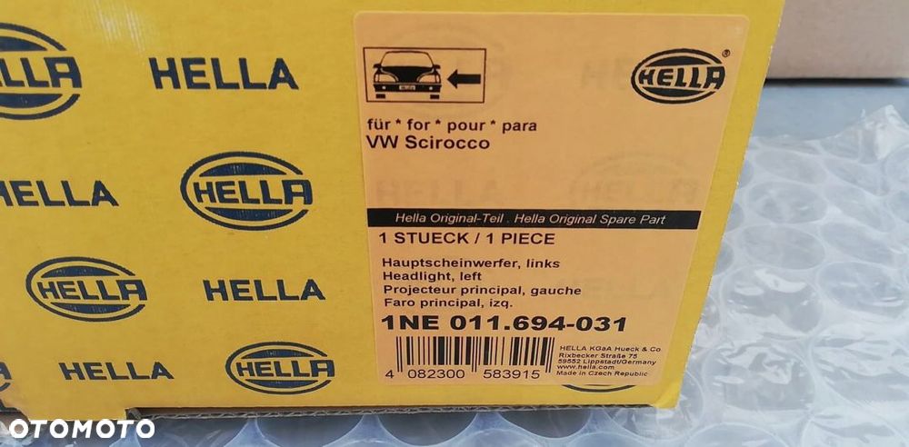 SCIROCCO 137 138 LAMPA PRZECIWMGIELNA HELLA NOWA P - 3