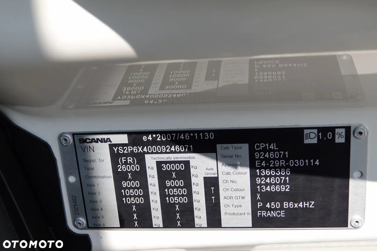 Scania P 450 XT  / 6x4 / POMPA DO BETONU CIFA K35l / 2019 ROK / STEROWANIE RADIOWE / SPROWADZONY - 36