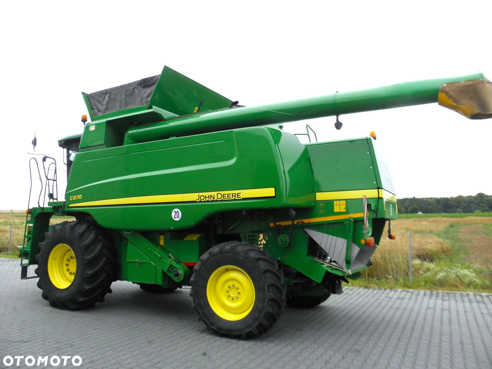 John Deere C 670 2008 Rok, heder 7,6m, 1900 mtg, Nie Malowany, Stan Idealny - 12