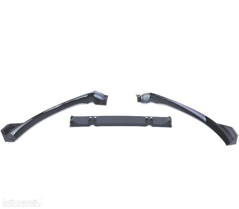 SPOILER LIP AUDI A5 8T 8F 11-17 PRETO BRILHANTE - 4