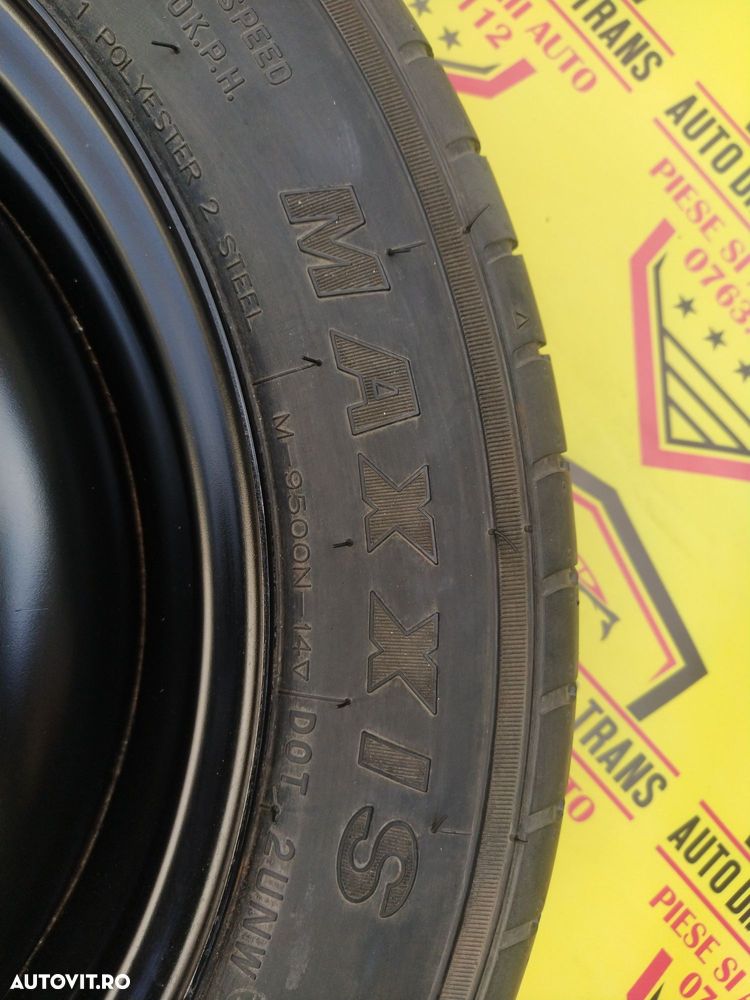 Roata rezerva slim îngustă originala Citroen Peugeot 125/80/15 4X108 - 3