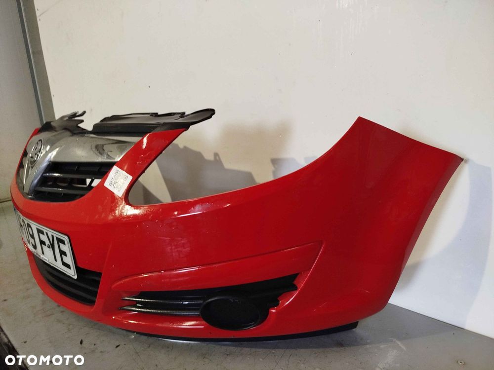 ^ ZDERZAK PRZÓD PRZEDNI DO OPEL CORSA D Y547 CZERWONY - 2