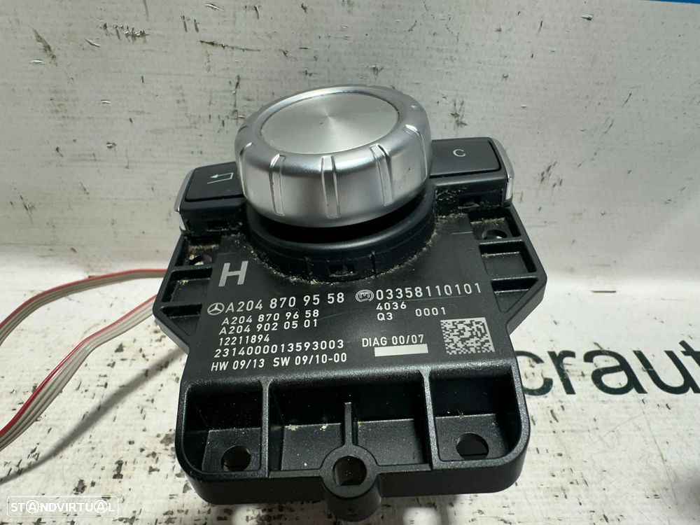 .Comando Multifunções Joystick NAV Navegação Radio Mercedes Benz W204 Classe C W204 A2048709558 2007 - 2014 - 7