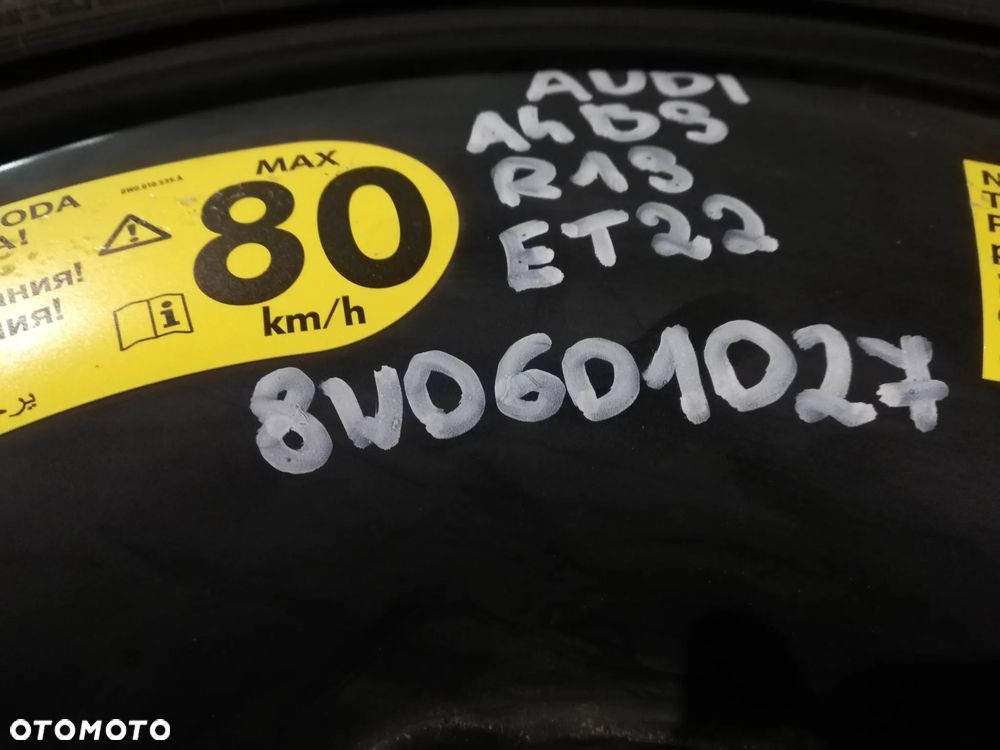 Koło dojazdowe felga zapas Audi A4 B9 5x112 19 cali 8W0601027 ET 22 - 2
