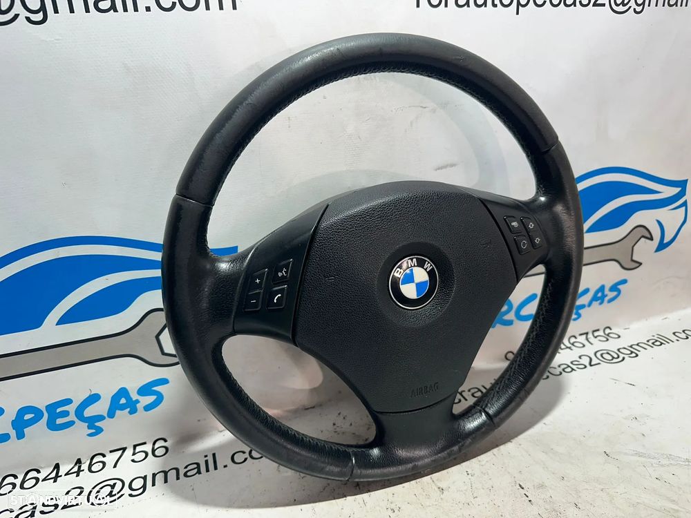 Volante Completo Pele Original Multifunções Comandos BMW Serie 1 3 X1 E83 6764547 - 3