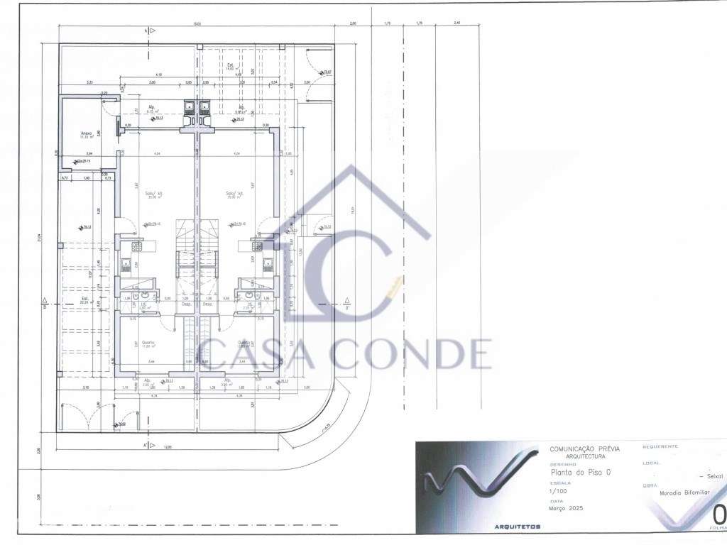 Moradia Geminada T3 Nova em Pinhal General - Grande imagem: 2/3