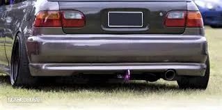 Para-choques traseiro + Lip / spoiler traseiro honda civic 92-95 2 / 3 portas / hatchback EG3 EG4 EG5 EG6 type r style em plástico ABS - 2