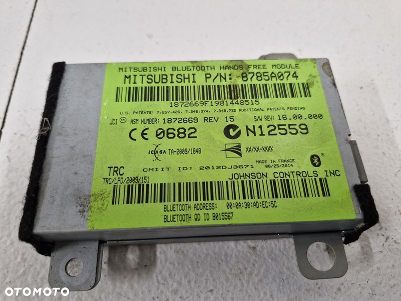 MITSUBISHI OUTLANDER III 3 2.0 HYBRYDA MODUŁ STEROWNIK BLUETOOTH 8785A074 - 2