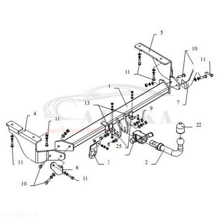 Hak Holowniczy Automat Do Citroen C5 I Break Kombi 2004-2008 - 3