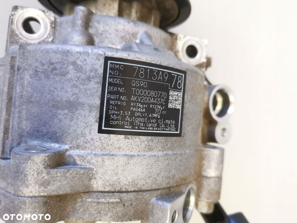 MITSUBISHI ASX OUTLANDER III 2018 SPREZARKA KLIMATYZACJI 2.0 7813A978 - 2