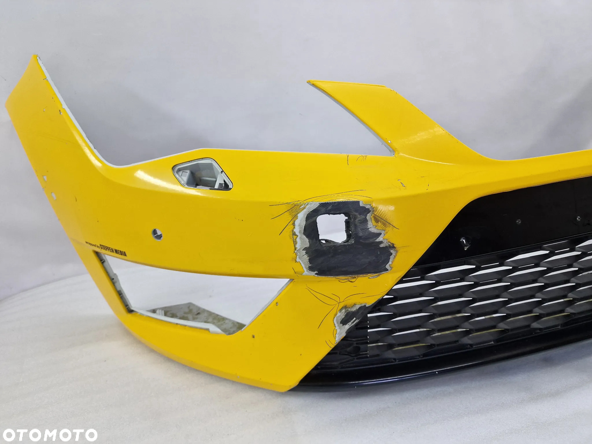 SEAT LEON 3 III 5F0 FR 12- ZDERZAK PRZEDNI PRZÓD NA SPRYSKI I 4X PDC + KRATKA ŚRODKOWA , NR 5F0807221M , NR AUKCJI NZ1066 - 5
