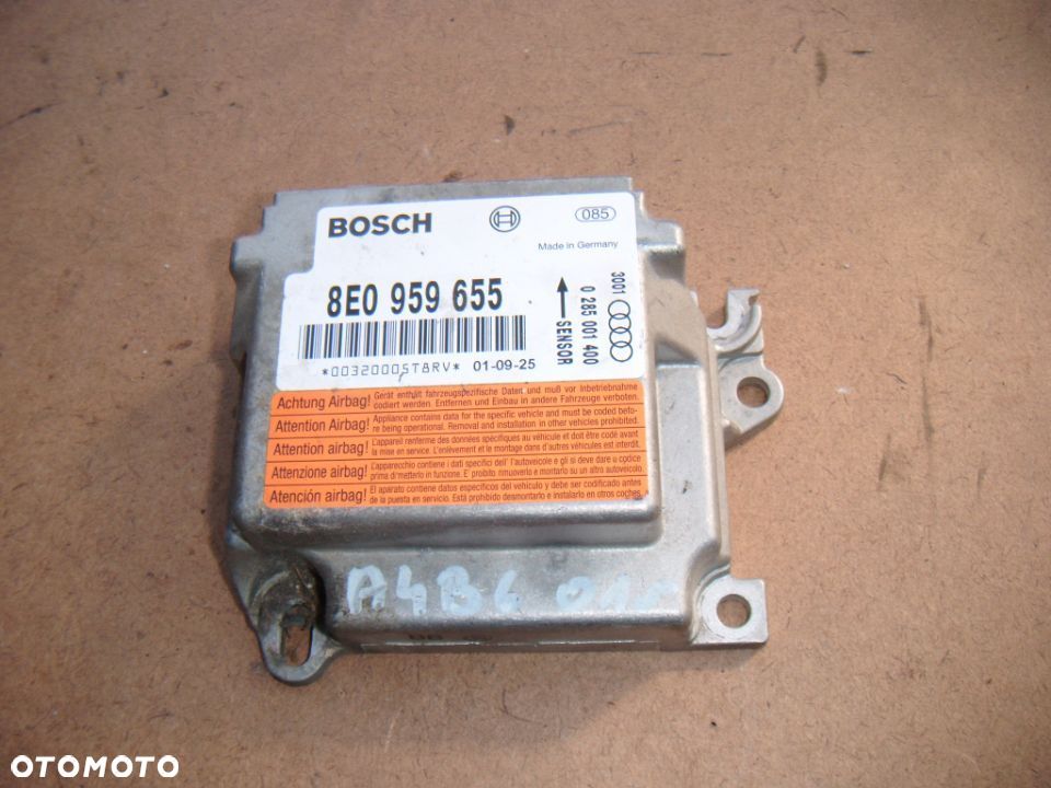 audi a4 b6 moduł- sensor airbag 8e0959655 - 1