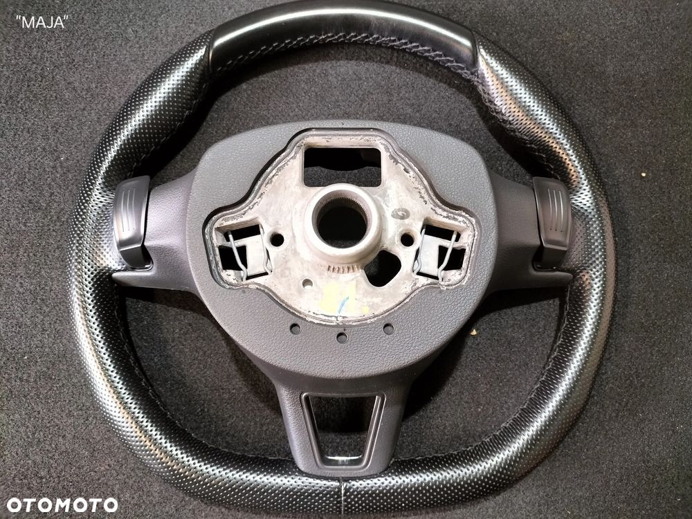 SKODA OCTAVIA III LIFT 565419091E 5E0419685A SKÓRZANA MULTIFUNKCYJNA KIEROWNICA DSG ŁOPATKI MULTIFUNKCJA SKÓRA ORYGINAŁ - 15