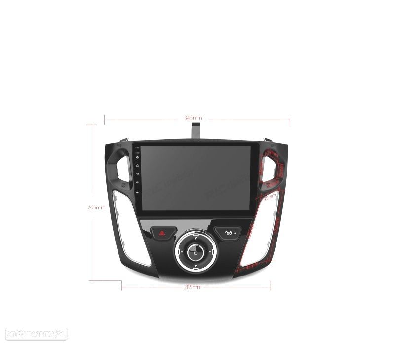 AUTO RADIO PARA FORD FOCUS COM ANDROID 9.0 LCD TÁCTIL 9" E CARPLAY - 2