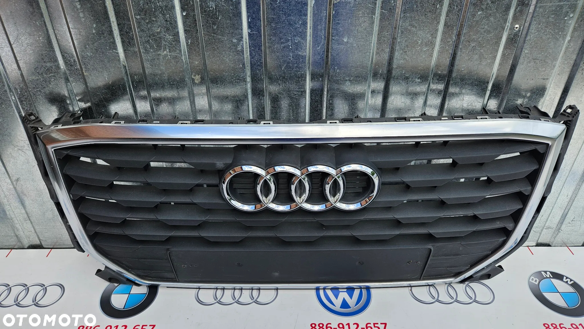 AUDI Q2 81A 2016-2019 Atrapa zderzaka przedniego Grill Kratka środkowa Atrapa chłodnicy 81A853651  ŁADNY - 9