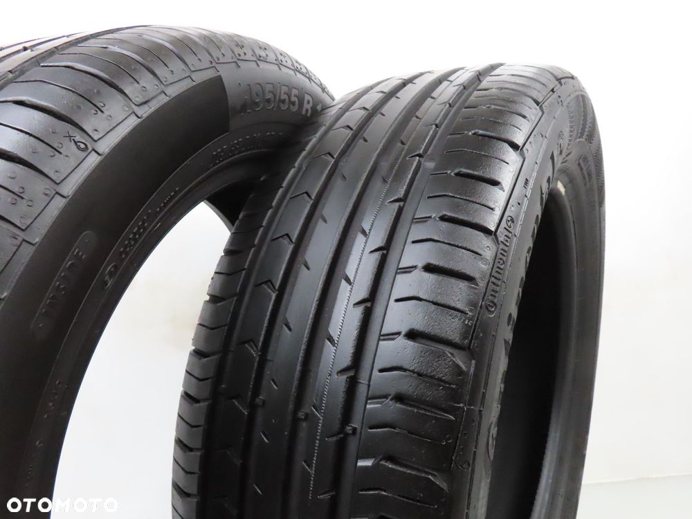 2x 195/55R16 OPONY LETNIE UŻYWANE Continental ContiEcoContact 5 87H - 6