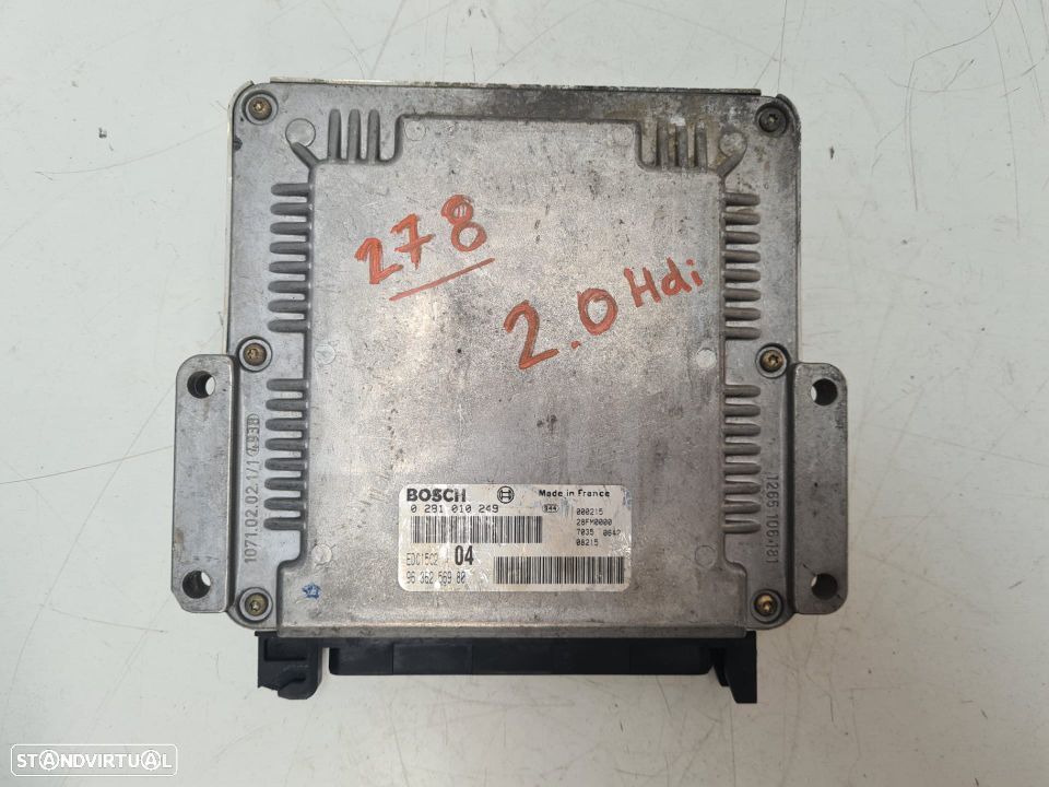 CENTRALINA BOSCH | REF. 96 362 569 80 - 0 281 010 249 | CITROEN XSARA PICASSO 2.0 HDI / PEUGEOT 306; - 2