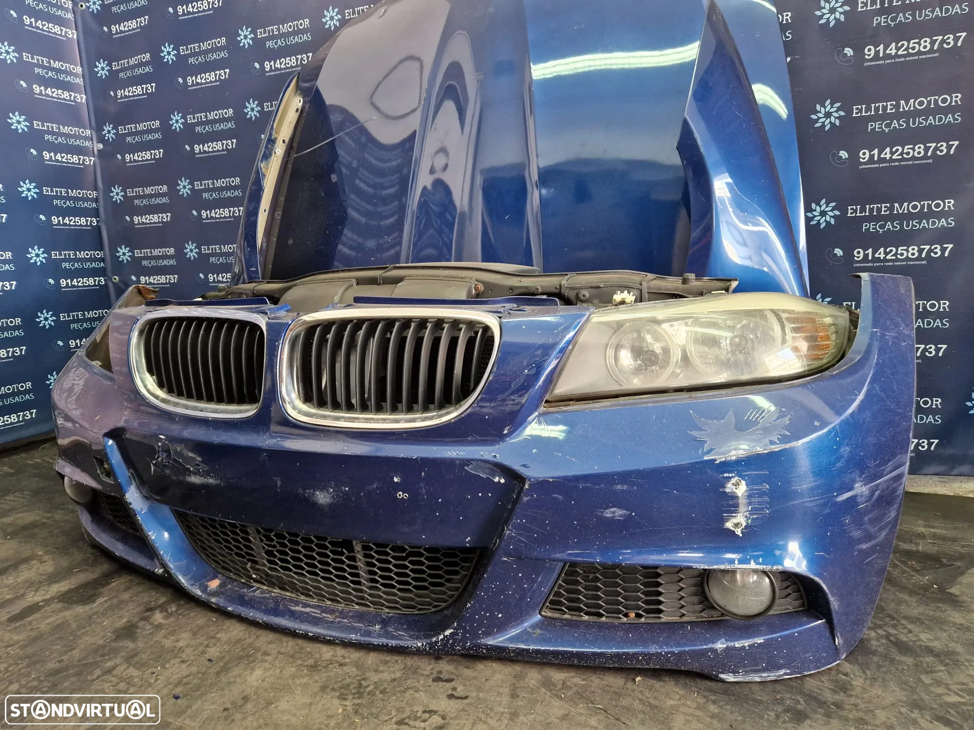 Frente completa usada BMW E90 E91 LCI PACK M 320D capot parachoques guardalamas oticas radiador 318d - 5