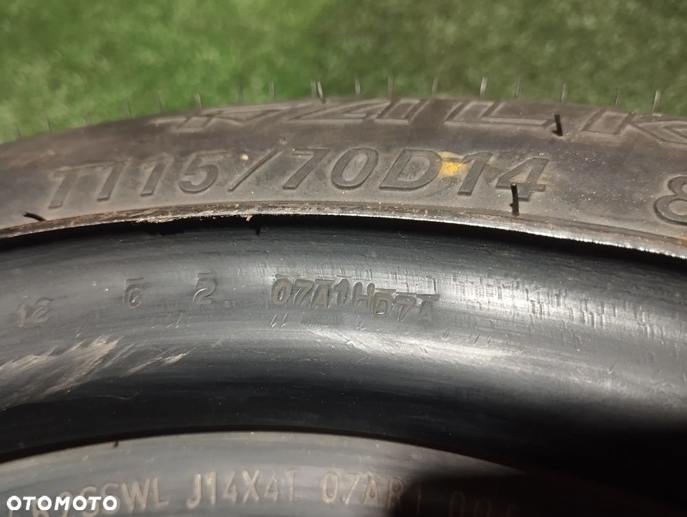 KOŁO DOJAZDOWE 115/70/D14 4x100 J14x4T 60.1mm NISSAN  MICRA K12 K13 - 7