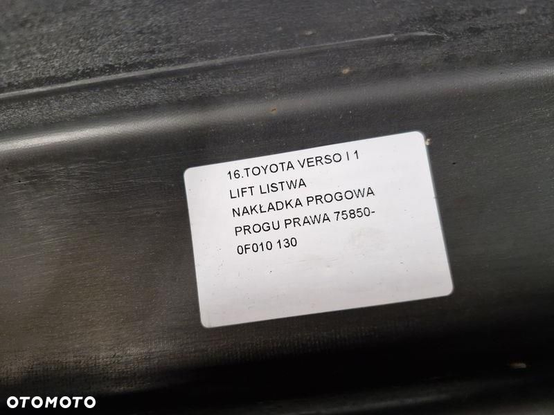 toyota verso i 1 lift listwa nakładka progowa progu prawa 75850-0f010 - 7