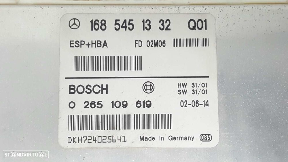 CENTRALINA ABS MERCEDES CLASE A (W168) 170 CDI (168.009) - 2