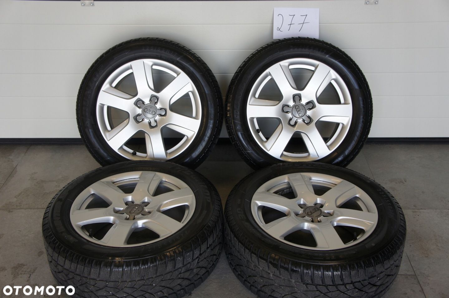 NR 277 Koła Zima Alufelgi AUDI A6 225/55/17 Dunlop ok. 6,4mm - 1