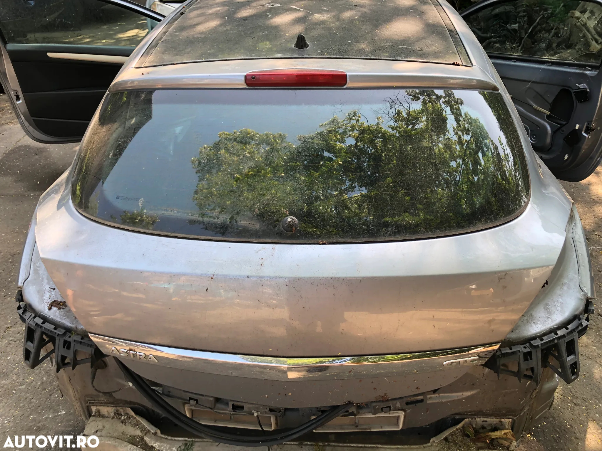 Haion portbagaj complet cu luneta Opel Astra H GTC coupe 2007 gri bleo - 2