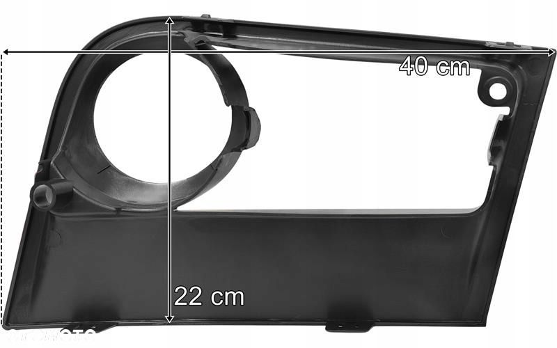 mercedes actros mp4 mp5 ramka halogenu światło dzienne zaślepka zderzaka - 2