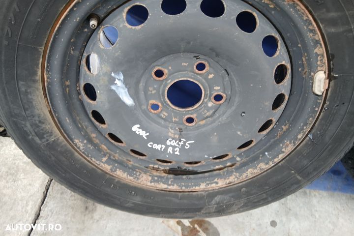 Jante tabla cu anvelope 15 - set 1K0601027C 6JX15H2 ET47 195/65 R15 1 - 2