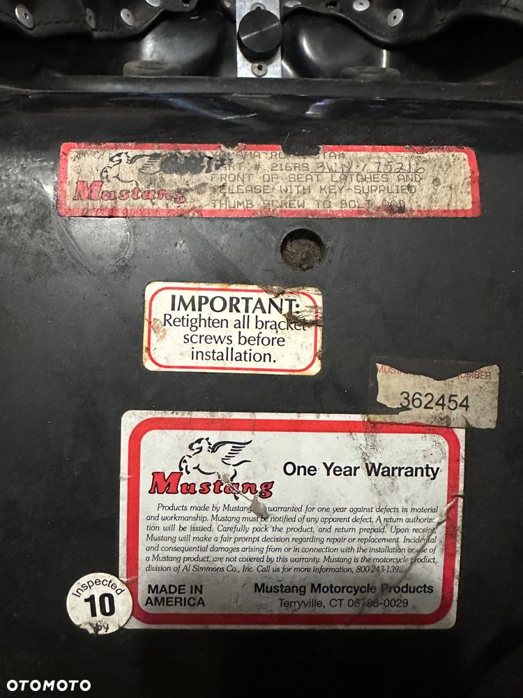 Siedziska fotele kanapy Mustang Yamaha xv 1600/1700 wild road star - 4