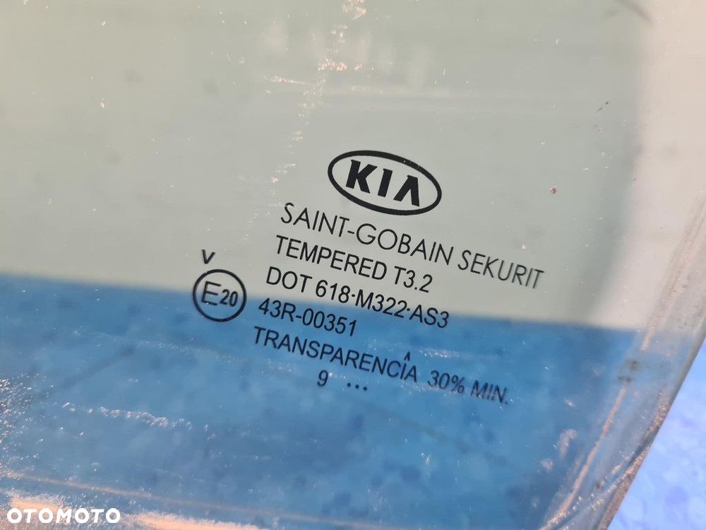 KIA CEED I LIFT KOMBI SZYBA DRZWI TYŁ LEWA WD - 2