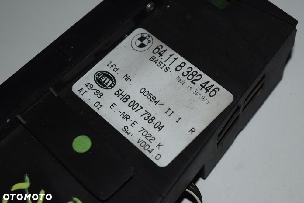 PANEL STEROWANIA NAWIEWU BMW E46 8382446 - 3