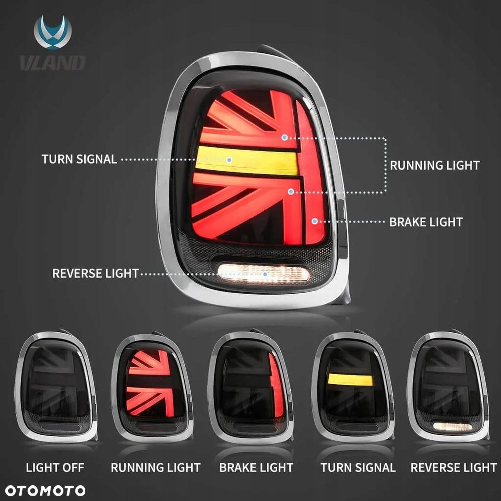 Lampy tylne kpl Bar Diodowe DTS Dynamiczne Mini Cooper f55 f56 f57 2014-17 - 6