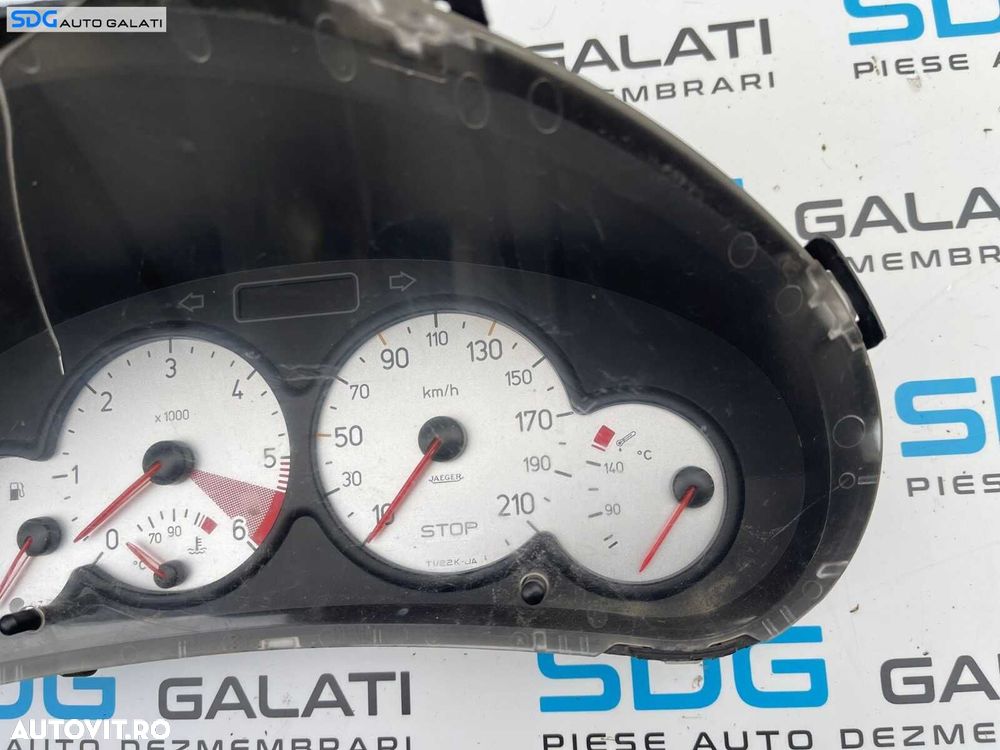 Ceas Ceasuri Cluster Instrumente Bord Peugeot 206 2.0 HDI 1998 - 2012 Cod 9648837280 [B2955] - 3